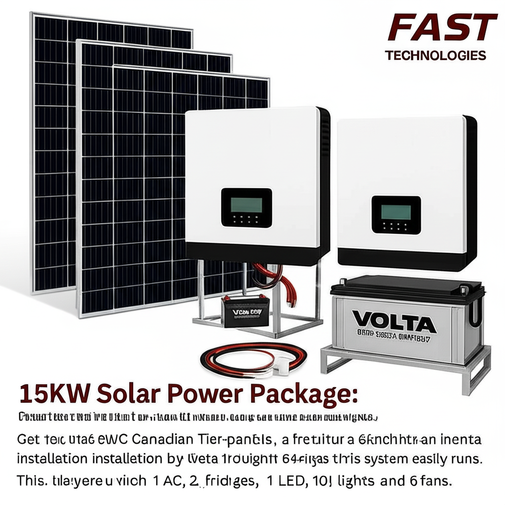 15kW Solar System Package with Installation in Lahore